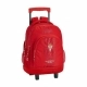 Mochila Escolar con Ruedas Compact Real Sporting de Gijón SF-611972-818 Rojo (32