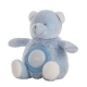 Oso de Peluche Azul Música Luces 20cm