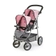 Carrito para Muñecas Reig Gris Rosa Gemelar