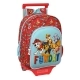 Mochila Escolar con Ruedas The Paw Patrol Funday Rojo Azul claro (26 x 34 x 11 c